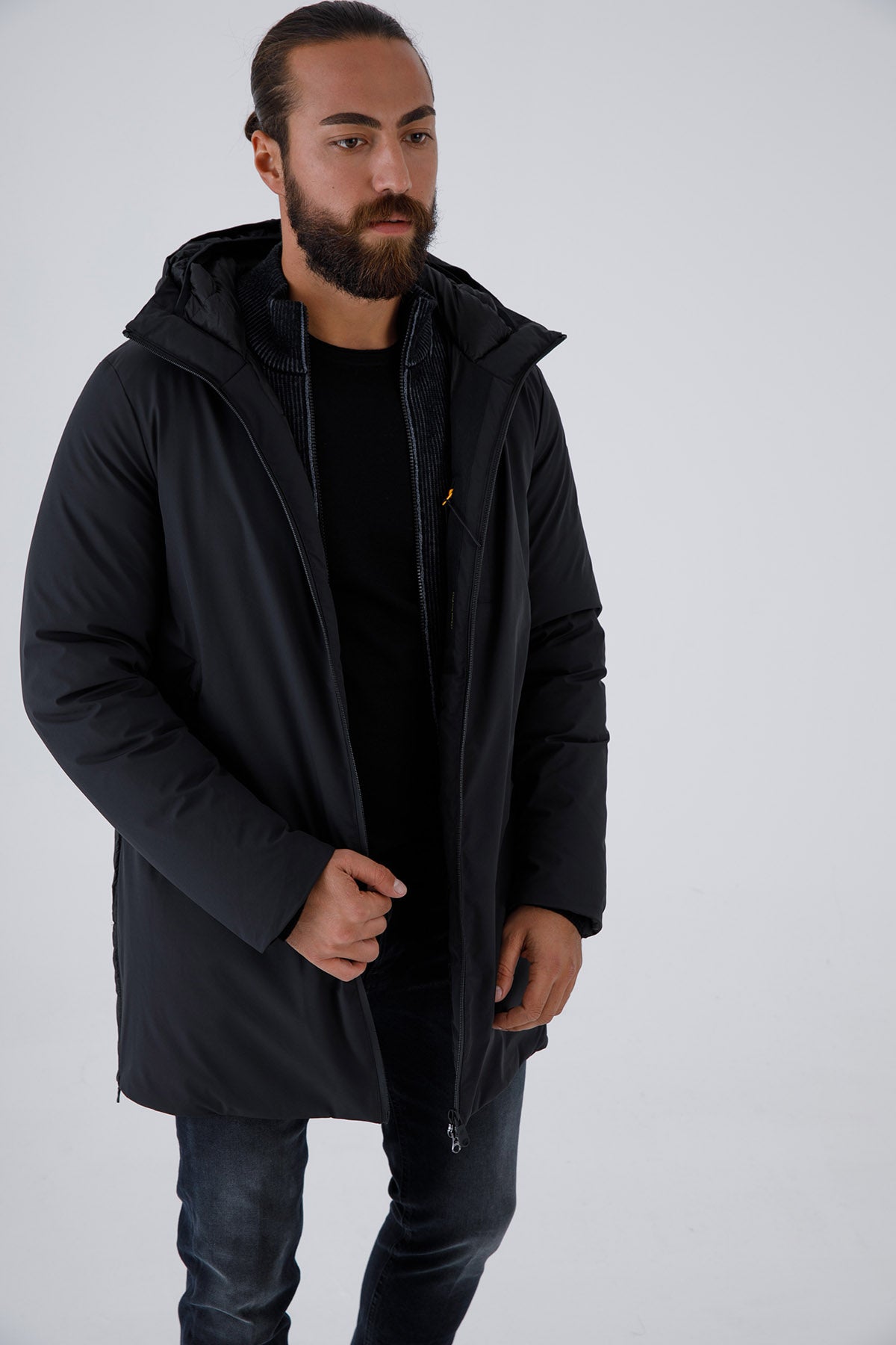 Hetrego Larry Puffer Kombinasyonlu Kapüşonlu Mont-Libas Trendy Fashion Store