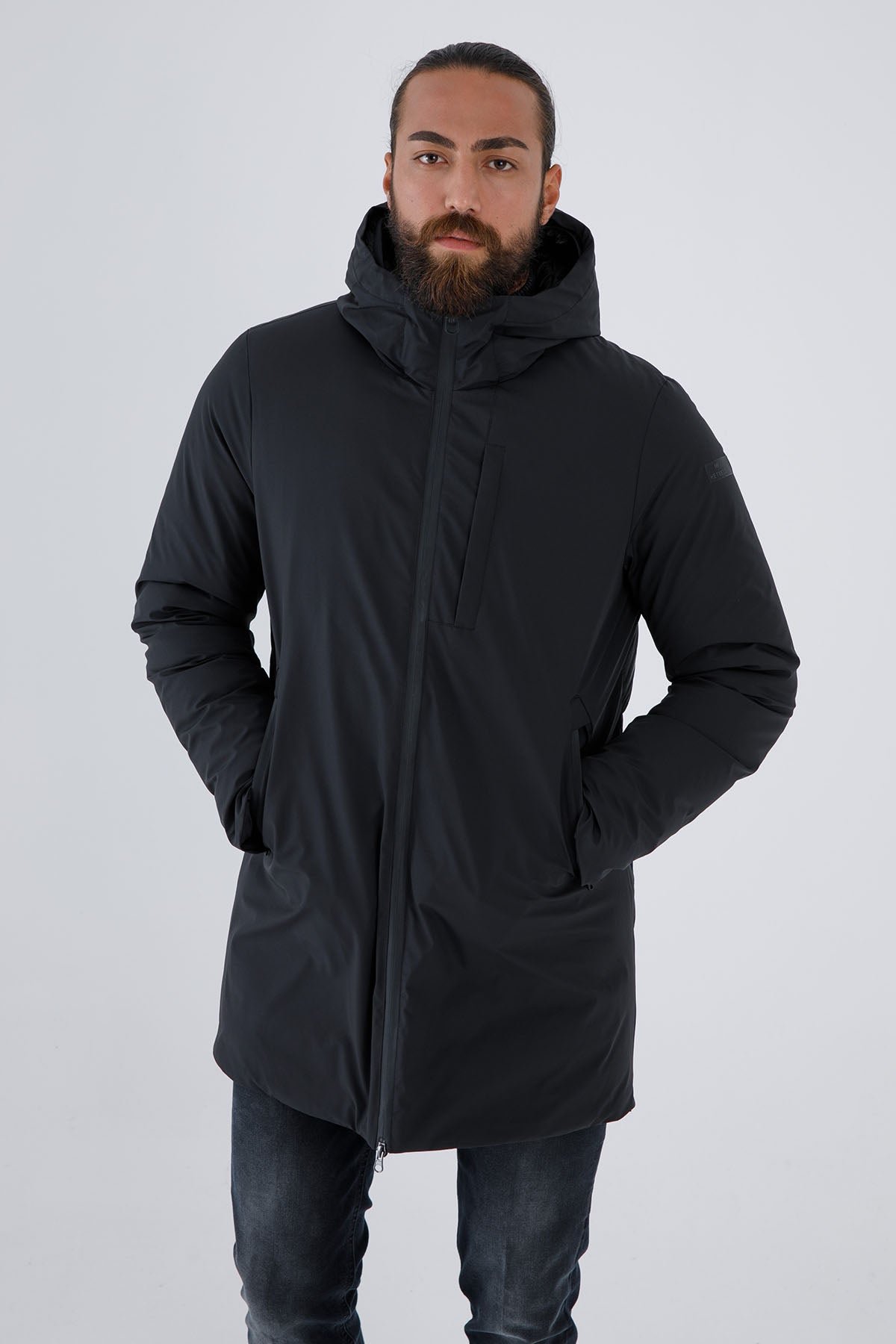 Hetrego Larry Puffer Kombinasyonlu Kapüşonlu Mont-Libas Trendy Fashion Store