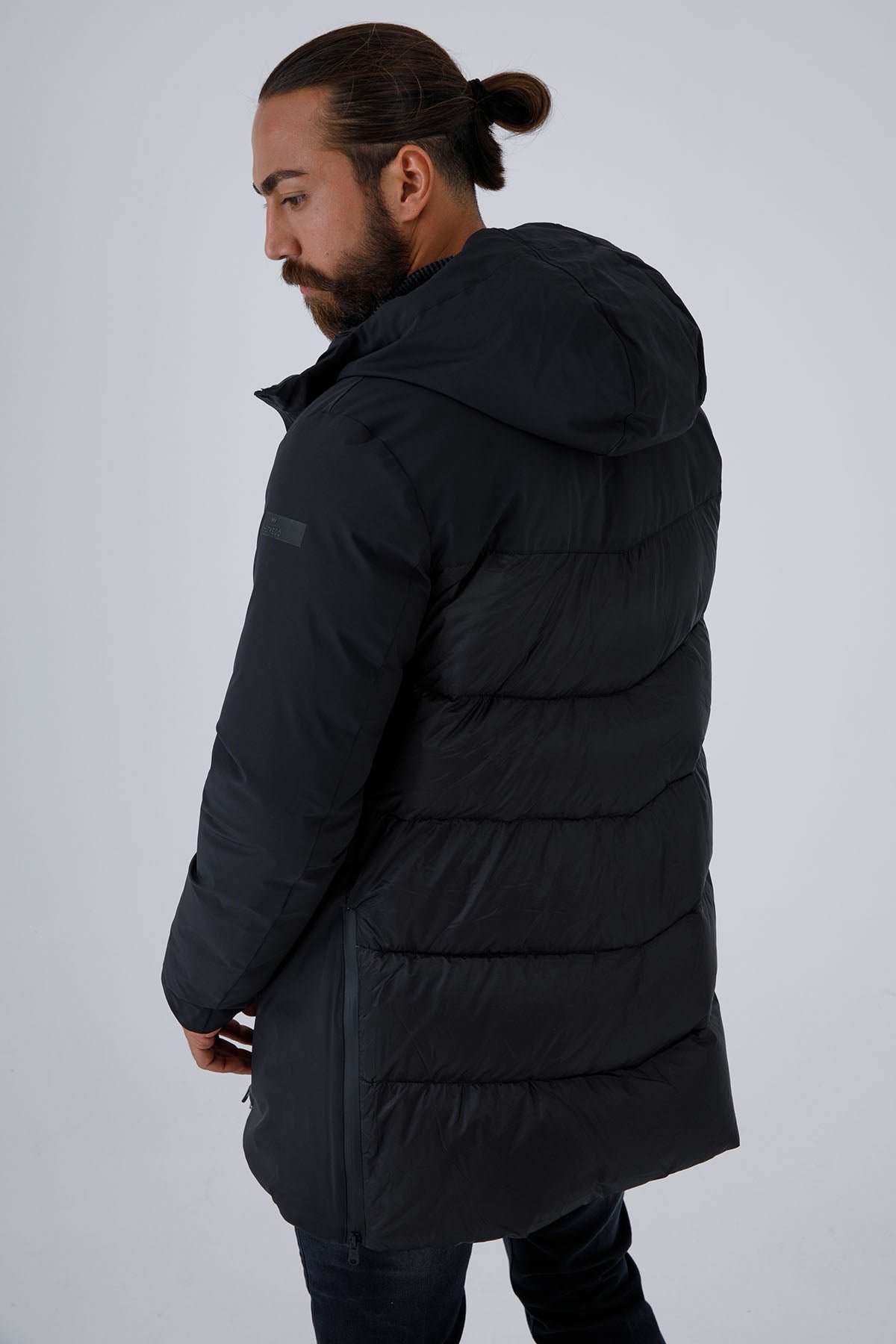 Hetrego Larry Puffer Kombinasyonlu Kapüşonlu Mont-Libas Trendy Fashion Store