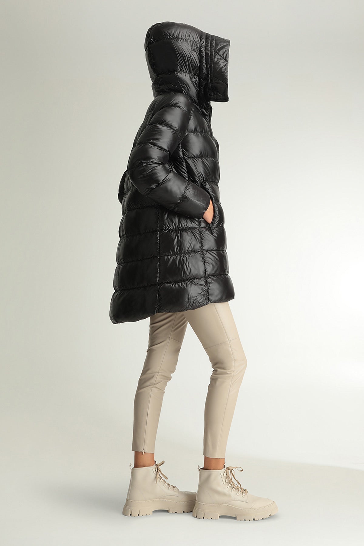 Hetrego Hygiea Parlak Puffer Mont-Libas Trendy Fashion Store