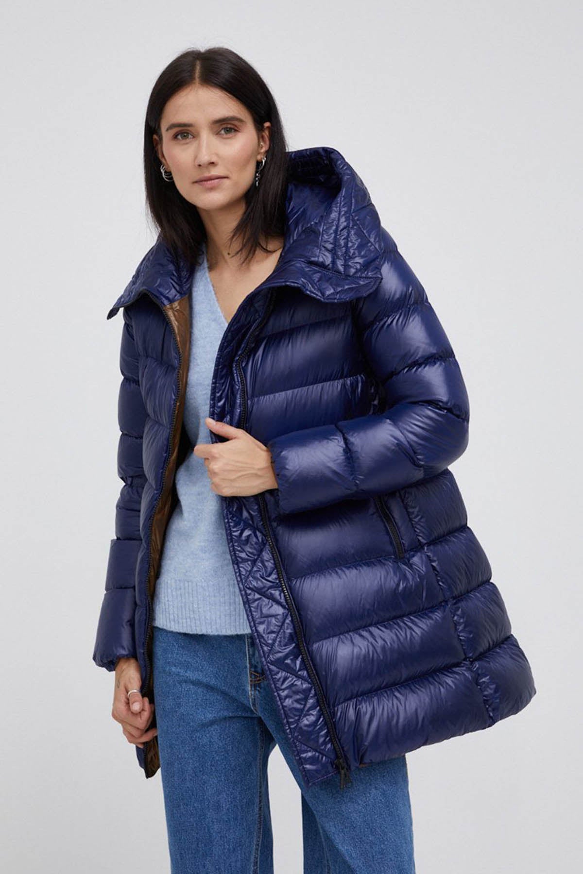 Hetrego Hygiea Parlak Puffer Mont-Libas Trendy Fashion Store