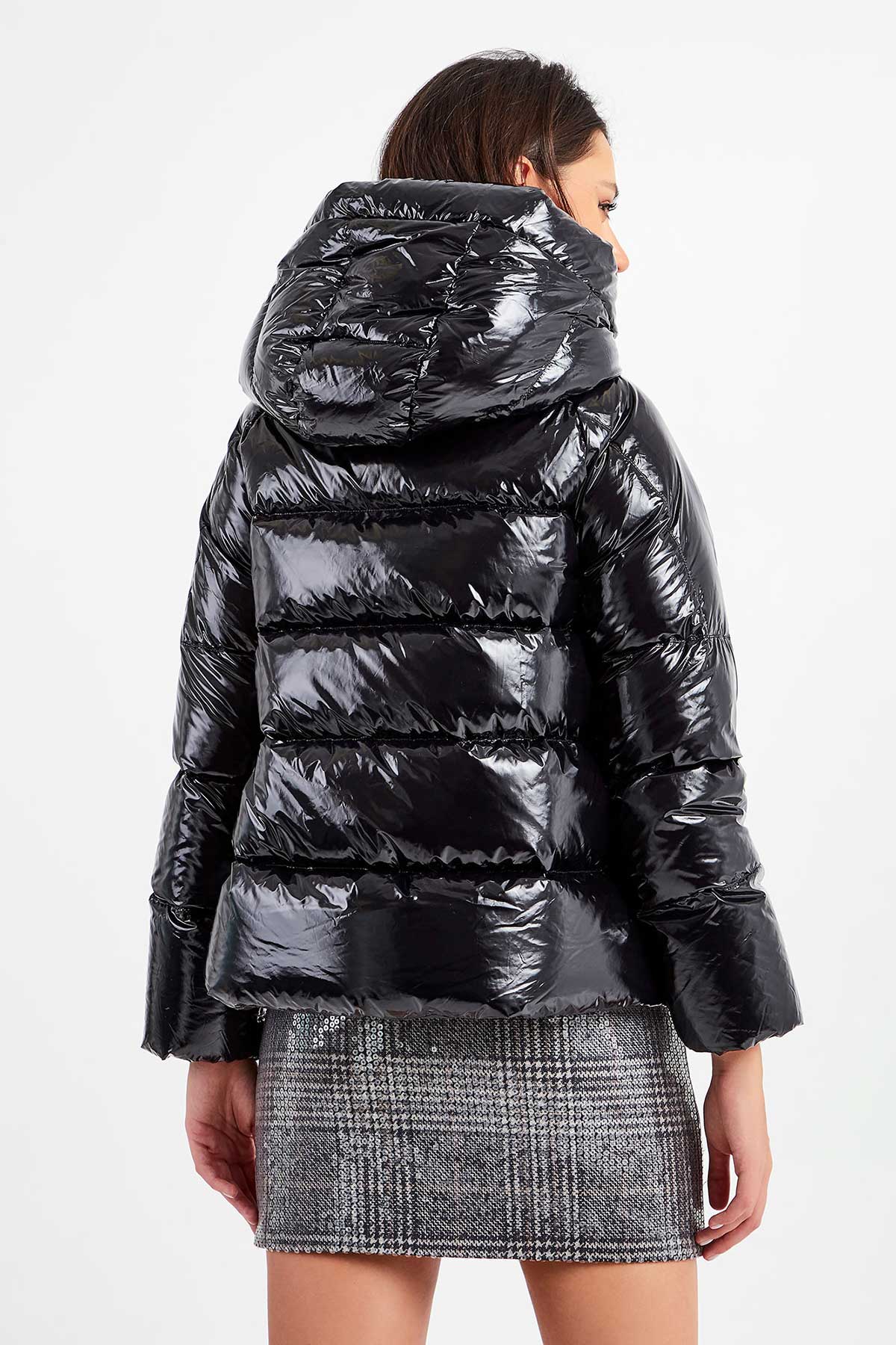 Hetrego Cyrene Parlak Puffer Mont-Libas Trendy Fashion Store