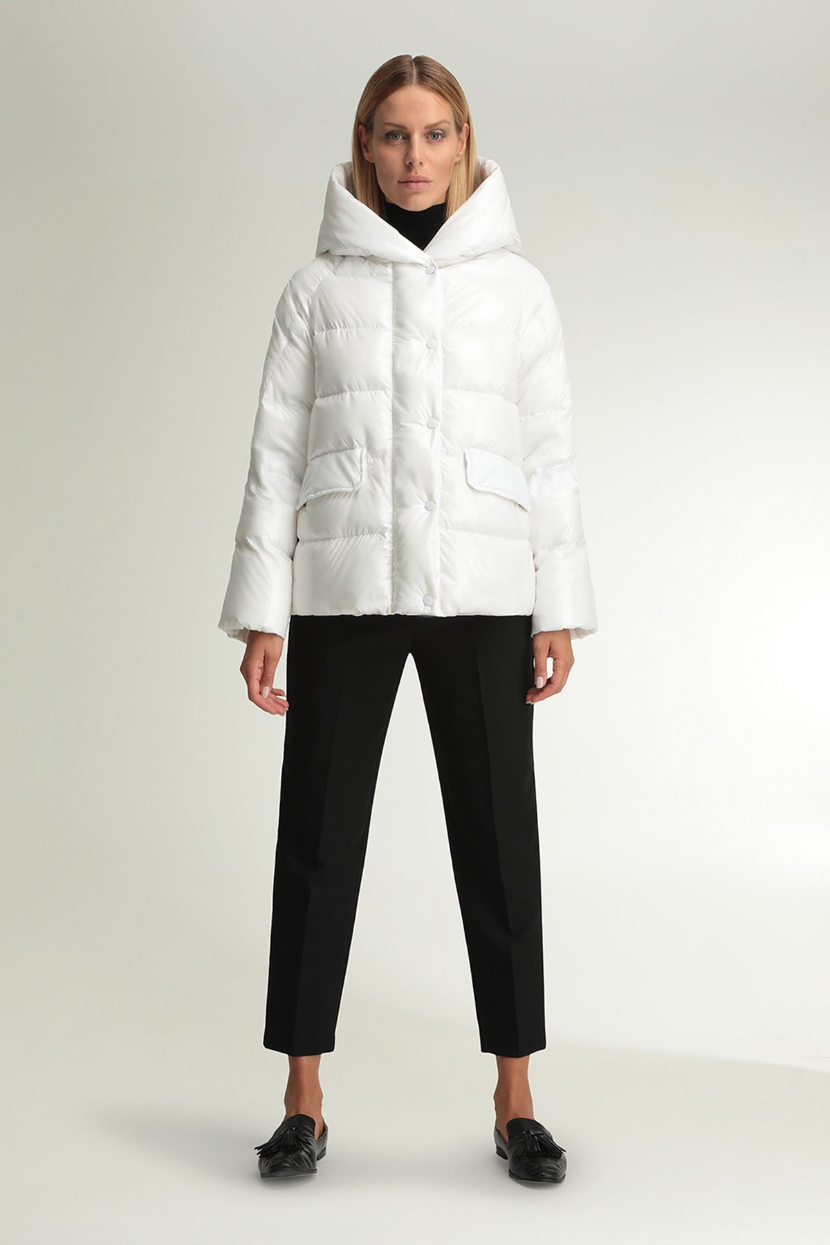 Hetrego Cyrene Parlak Puffer Mont-Libas Trendy Fashion Store