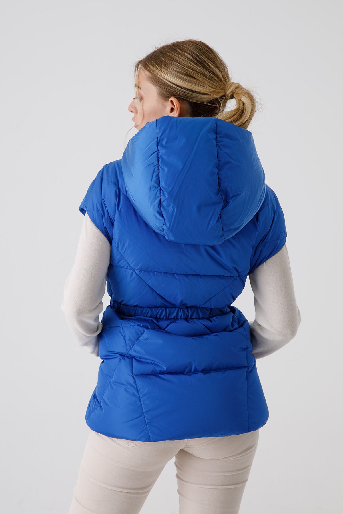 Hetrego Irene Geniş Kesim Kapüşonlu Puffer Yelek-Libas Trendy Fashion Store