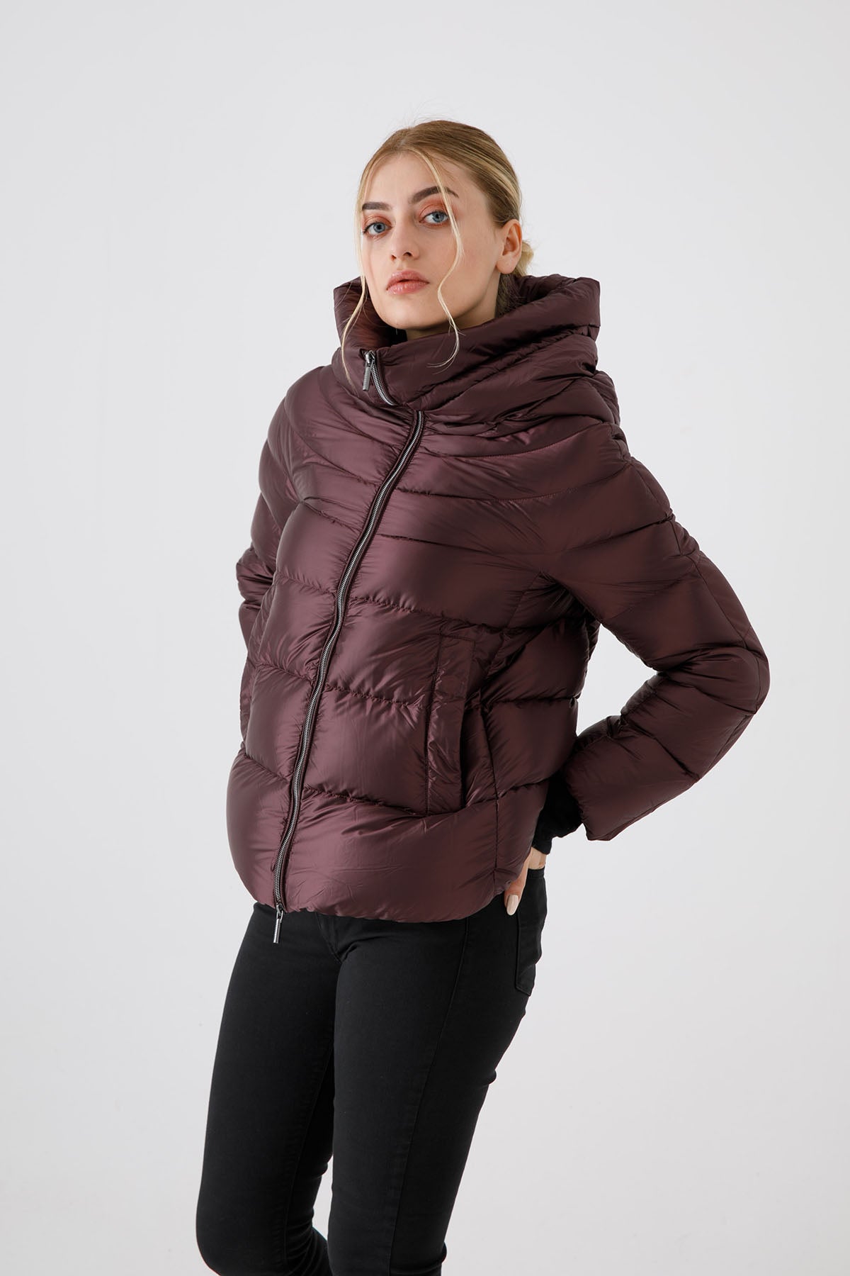 Hetrego Dafne Yüksek Yaka Puffer Mont-Libas Trendy Fashion Store