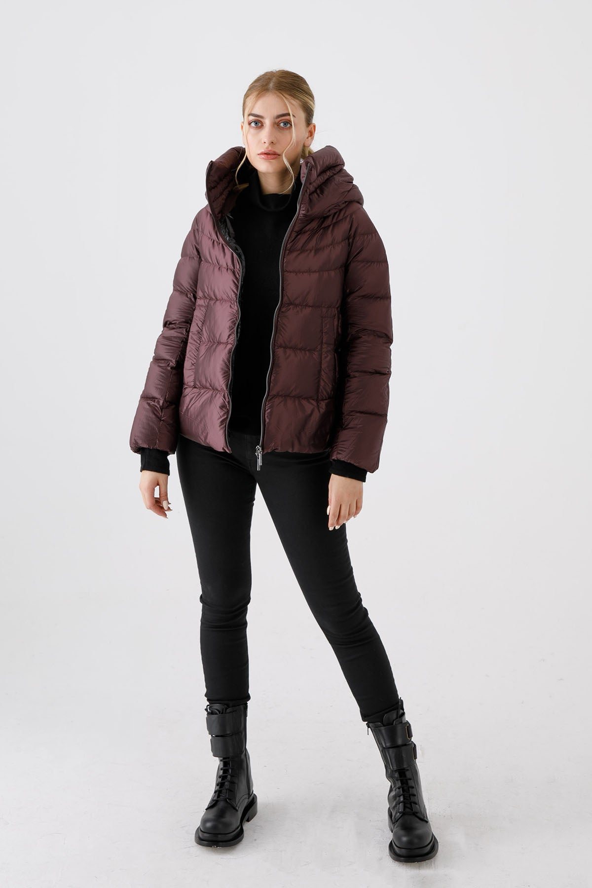 Hetrego Dafne Yüksek Yaka Puffer Mont-Libas Trendy Fashion Store