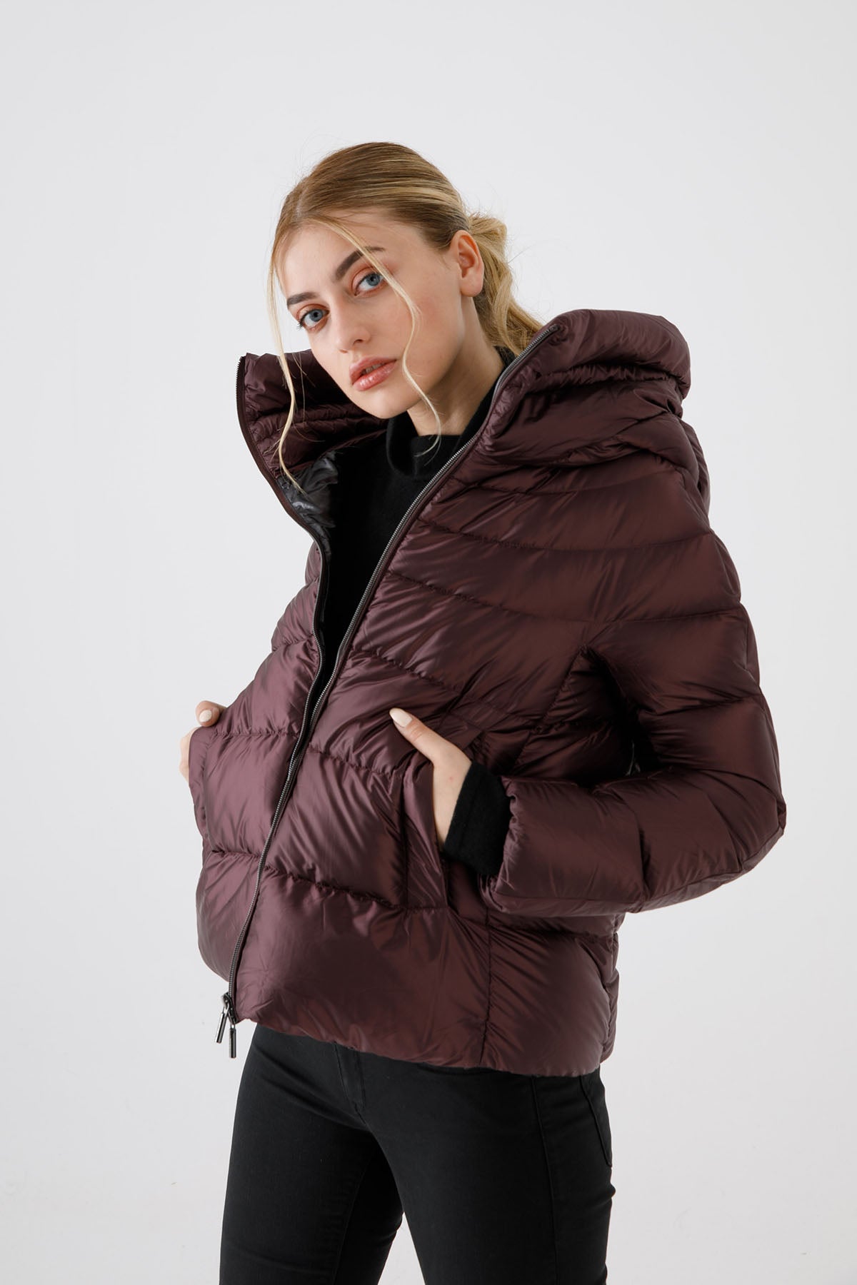 Hetrego Dafne Yüksek Yaka Puffer Mont-Libas Trendy Fashion Store