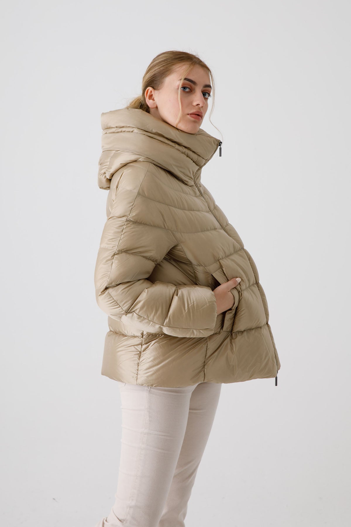 Hetrego Dafne Yüksek Yaka Puffer Mont-Libas Trendy Fashion Store