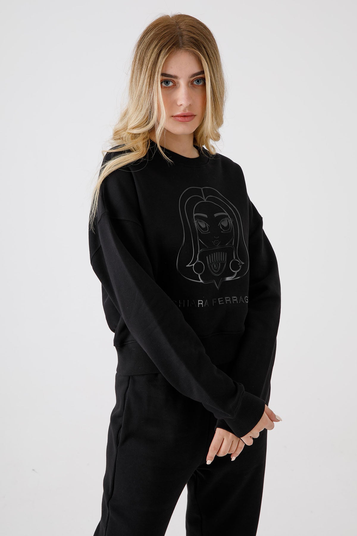Chiara Ferragni Maskot Logolu Sweatshirt-Libas Trendy Fashion Store