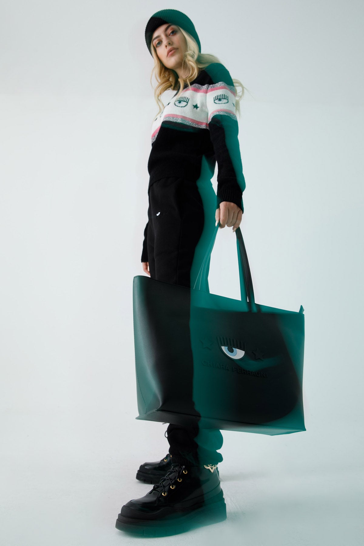 Chiara Ferragni Fermuarlı Shopping Bag Çanta-Libas Trendy Fashion Store