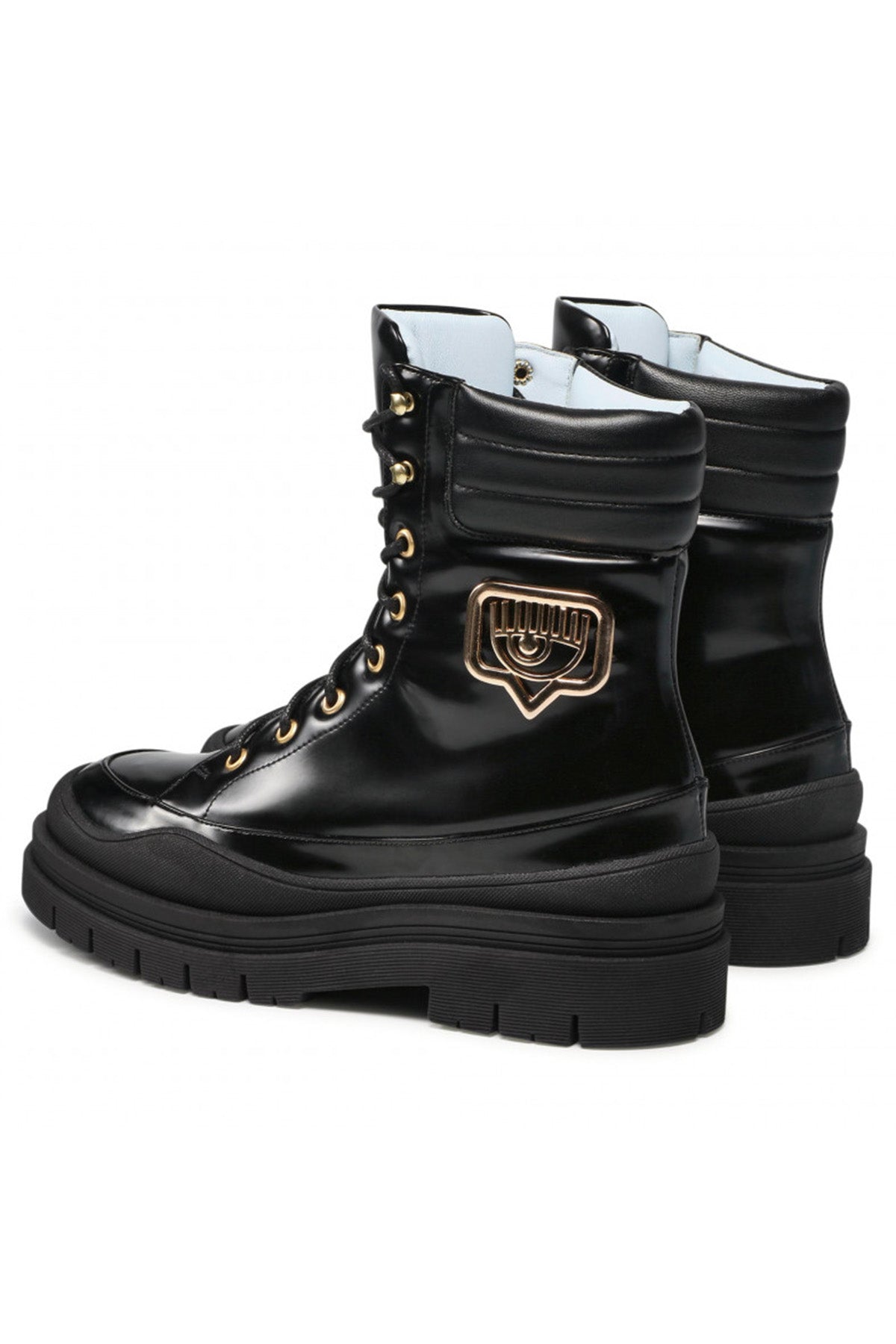 Chiara Ferragni Metal Logolu Deri Bot-Libas Trendy Fashion Store