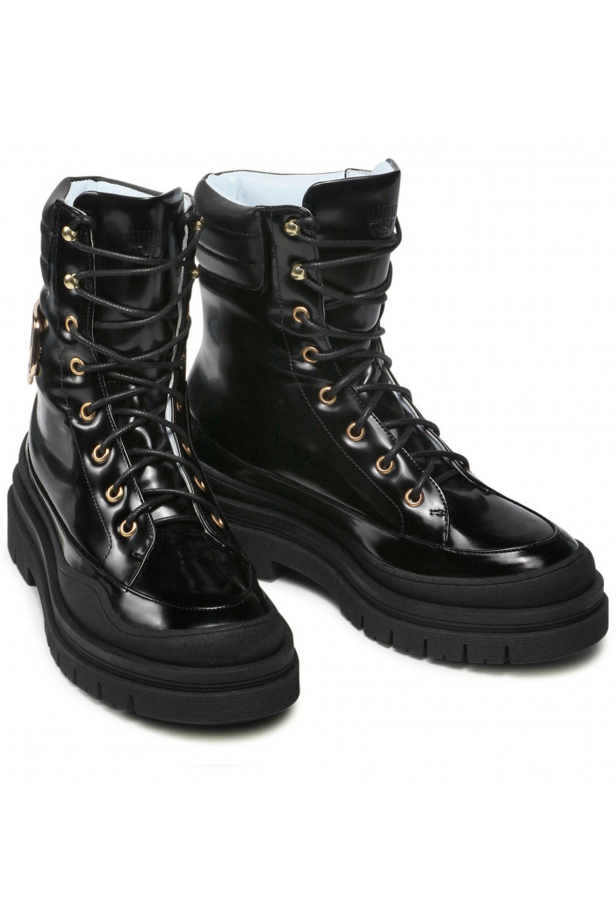 Chiara Ferragni Metal Logolu Deri Bot-Libas Trendy Fashion Store