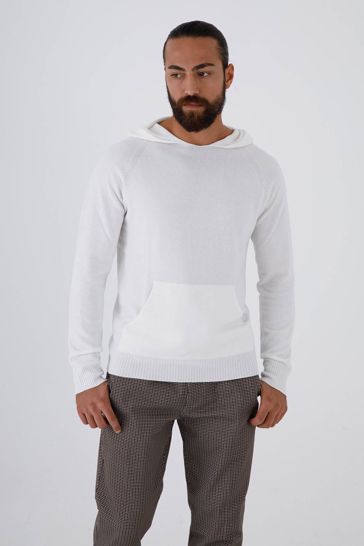 Gran Sasso Kapüşonlu Kaşmirli Yün Triko-Libas Trendy Fashion Store