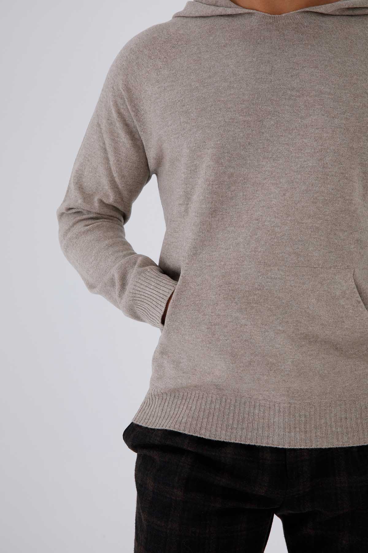 Gran Sasso Kaşmirli Kapüşonlu Yün Triko-Libas Trendy Fashion Store