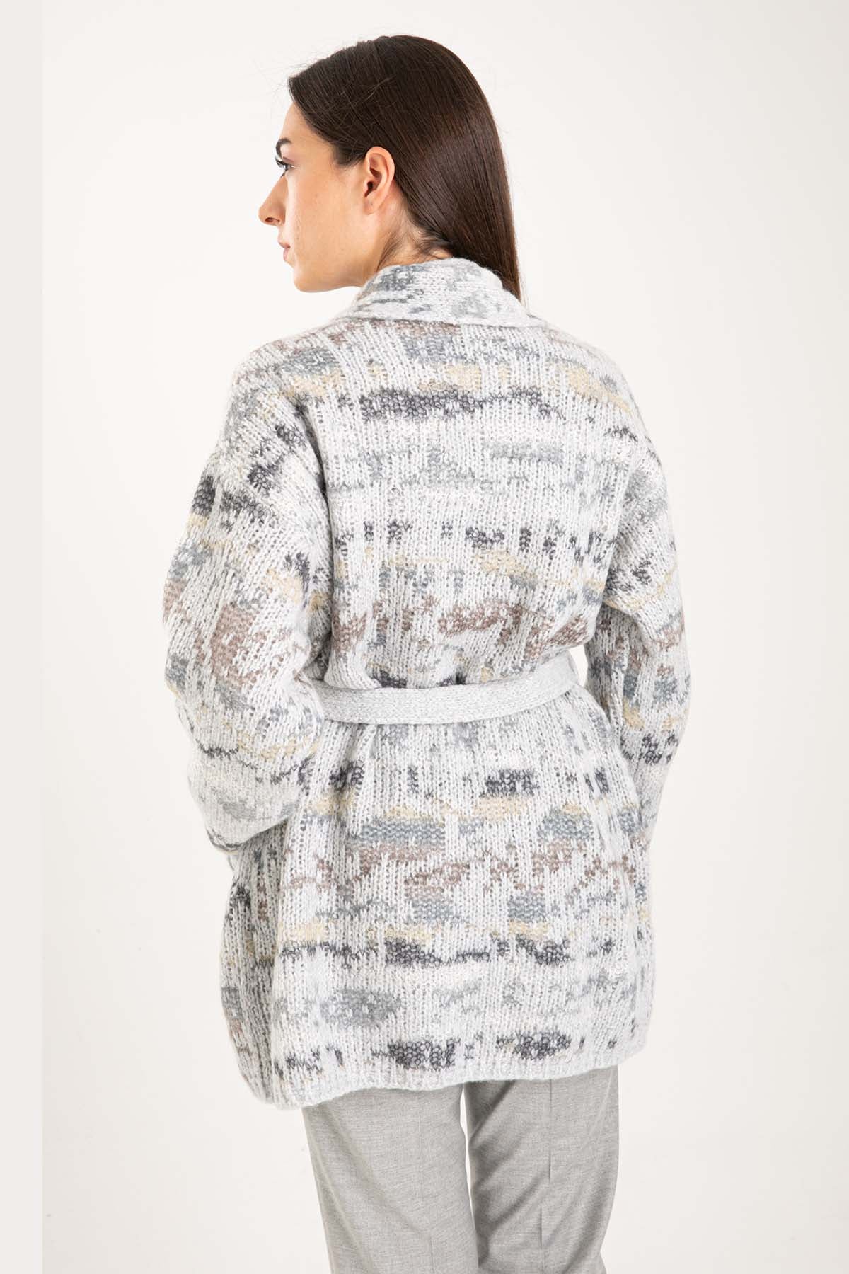 Tonet Belden Kuşaklı Kaşmirli Yün Ceket-Libas Trendy Fashion Store