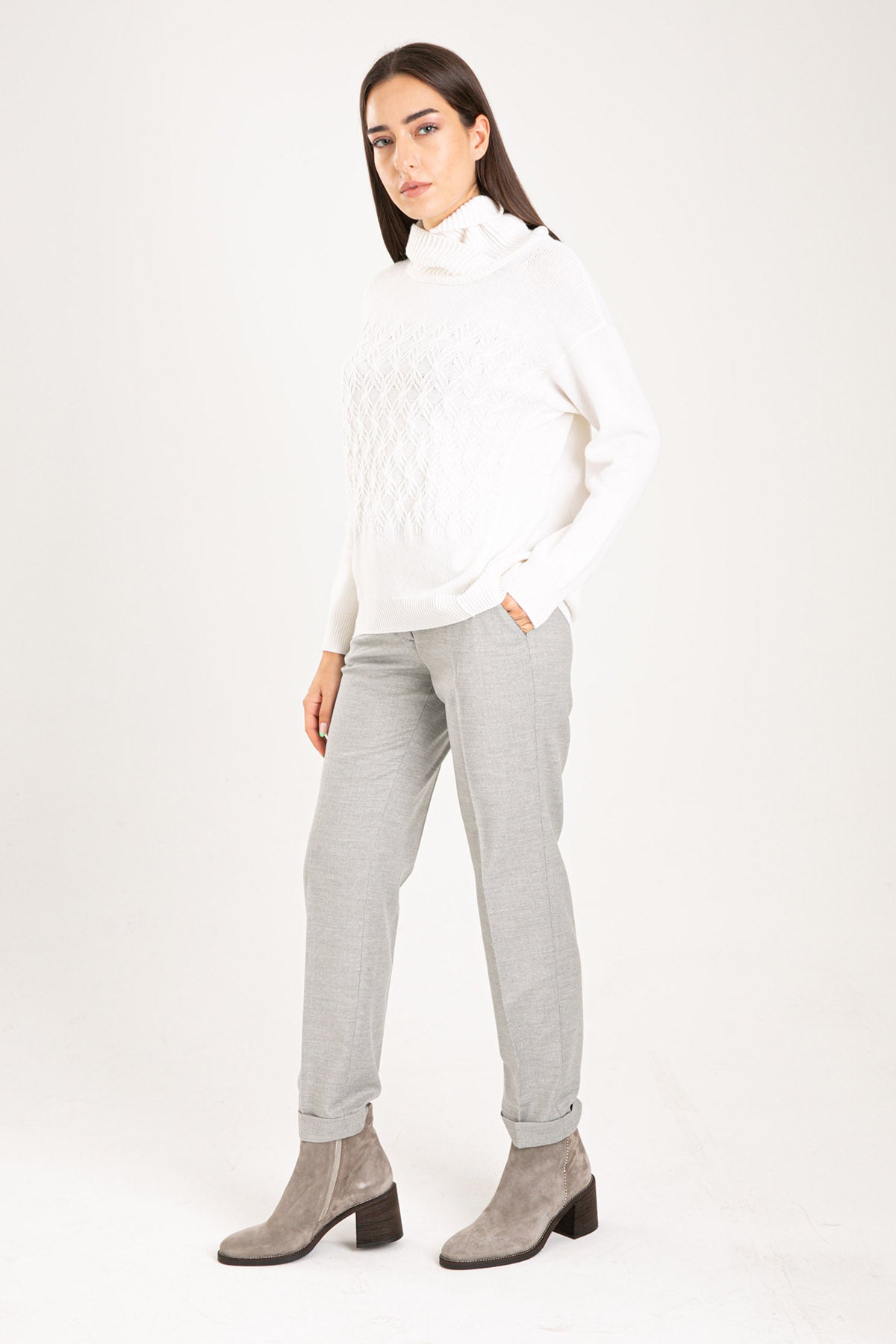 Tonet Balıkçı Yaka Kaşmir Triko-Libas Trendy Fashion Store