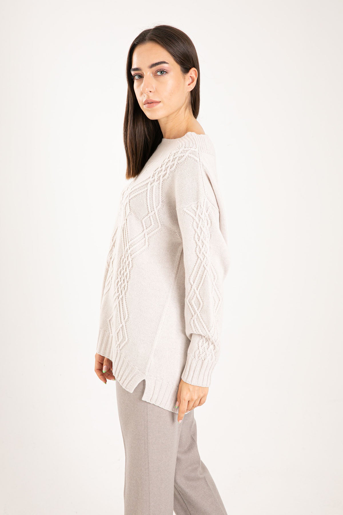 Tonet Yuvarlak Yaka Kaşmir Triko-Libas Trendy Fashion Store