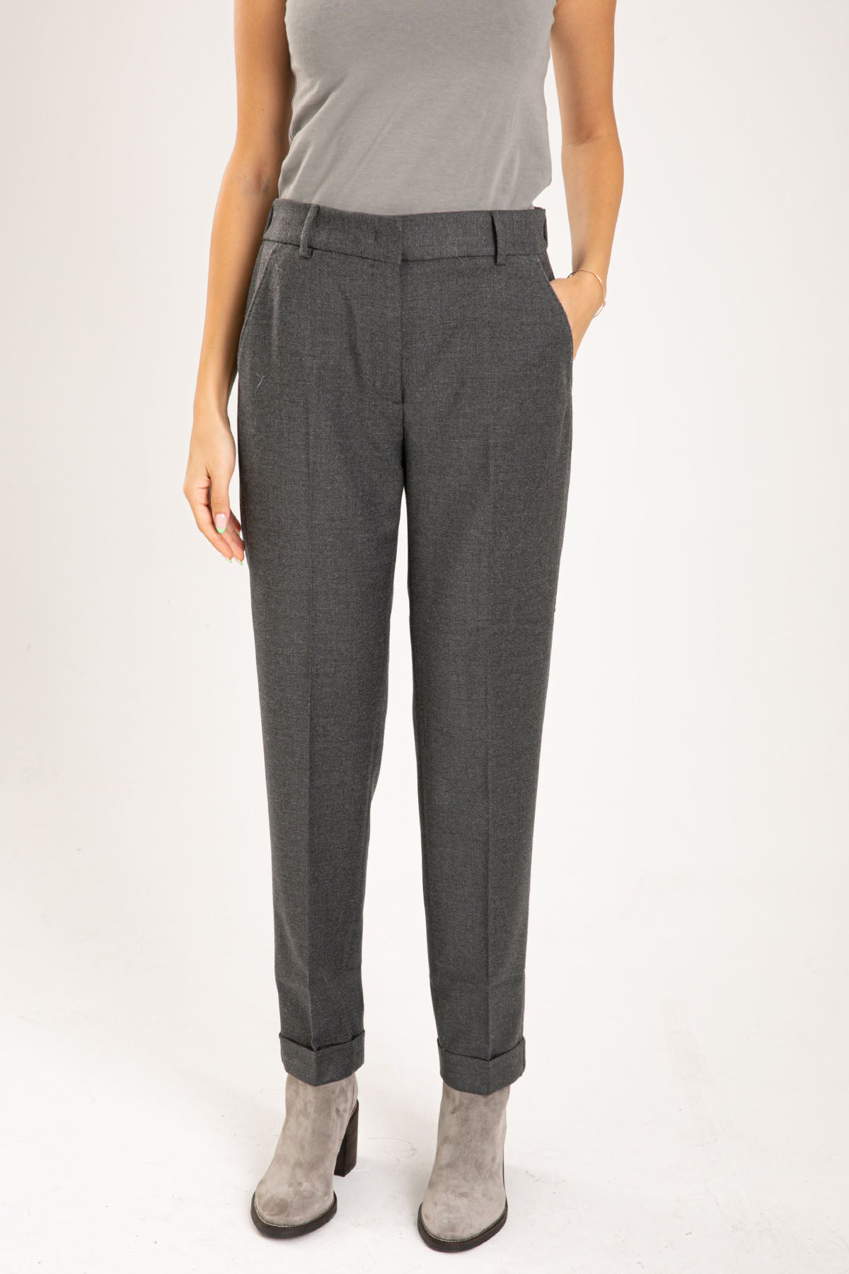 Tonet Duble Paça Streç Yün Pantolon-Libas Trendy Fashion Store