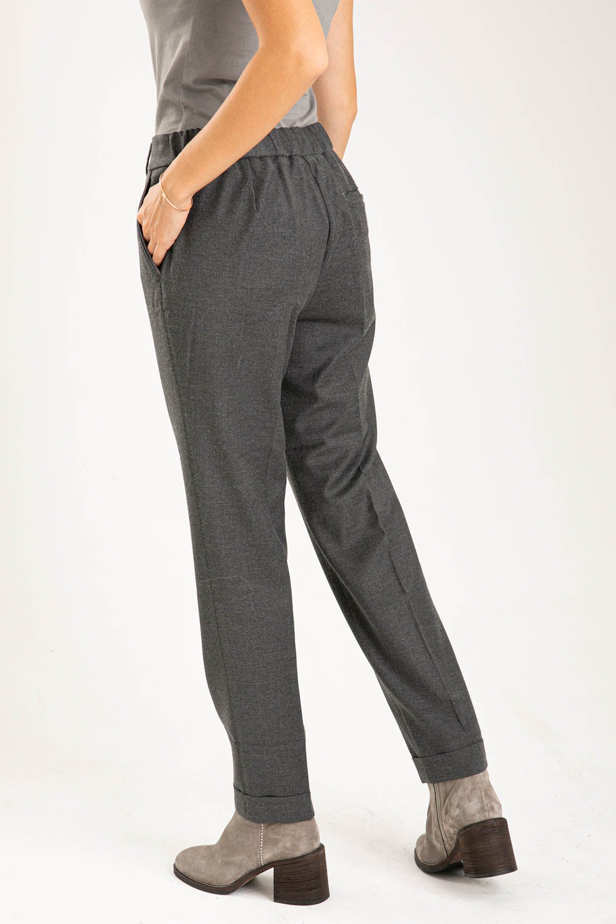 Tonet Duble Paça Streç Yün Pantolon-Libas Trendy Fashion Store