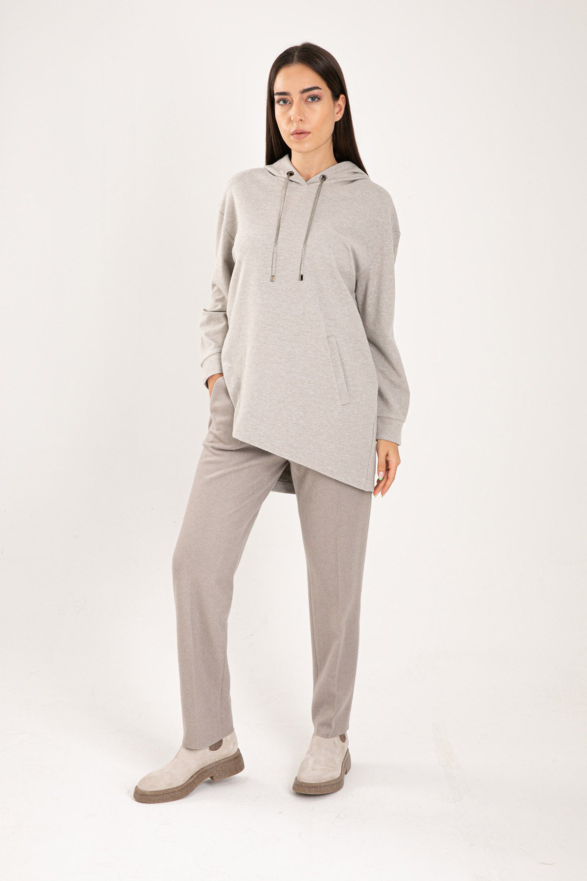 Tonet Rahat Kesim Kapüşonlu Sweatshirt-Libas Trendy Fashion Store