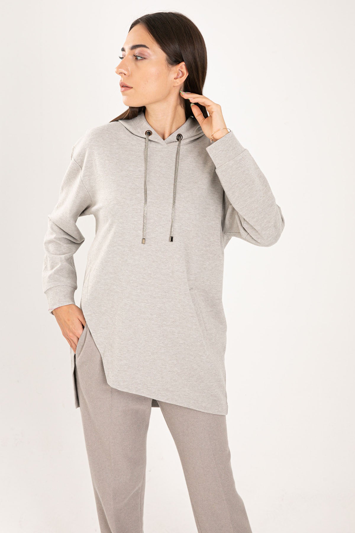 Tonet Rahat Kesim Kapüşonlu Sweatshirt-Libas Trendy Fashion Store