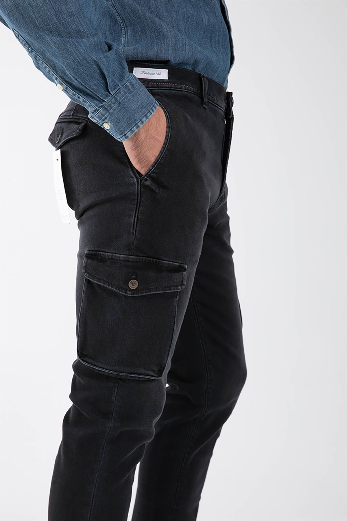 Richard J. Brown Nairobi Slim Regular Kargo Jean Pantolon-Libas Trendy Fashion Store