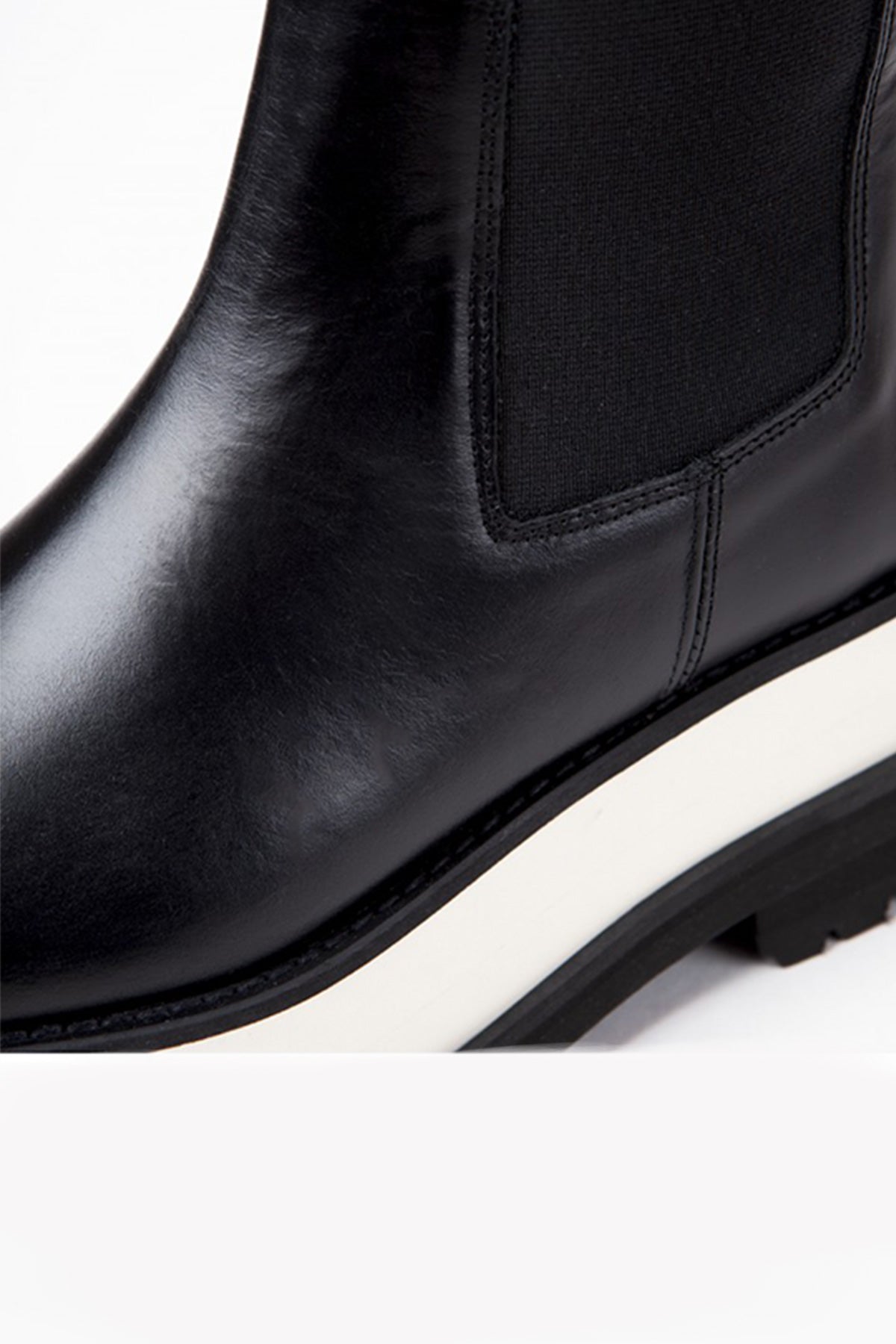 Paloma Barcelo Clea Küt Burun Lastikli Deri Bot-Libas Trendy Fashion Store