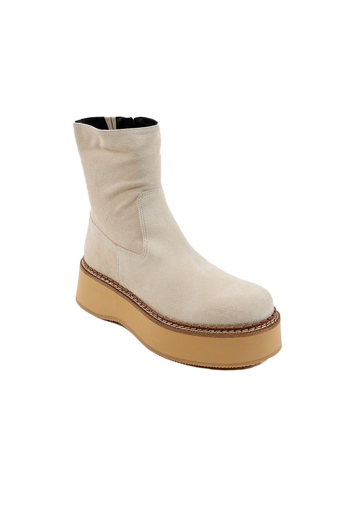 Paloma Barcelo Ebba Fermuarlı Süet Bot-Libas Trendy Fashion Store