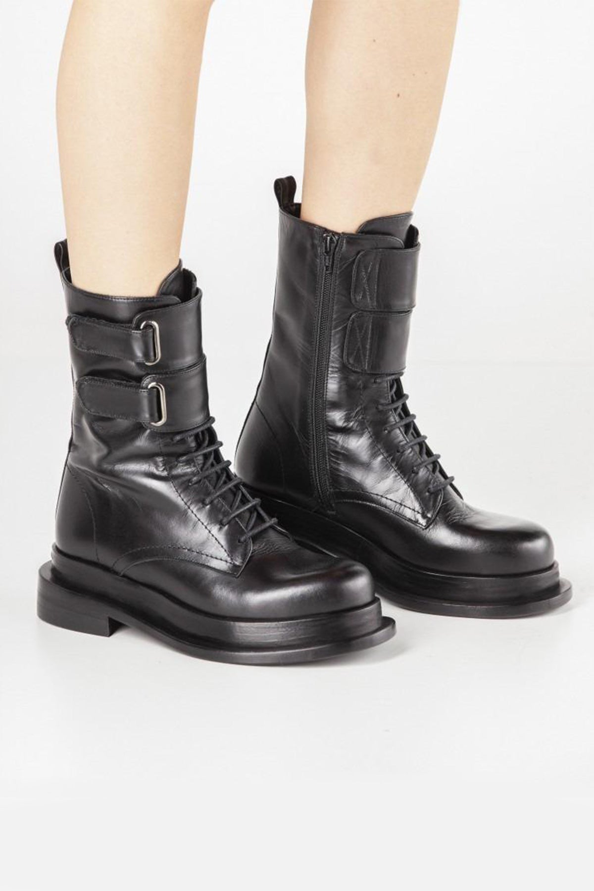 Paloma Barcelo Aria Deri Postal Bot-Libas Trendy Fashion Store