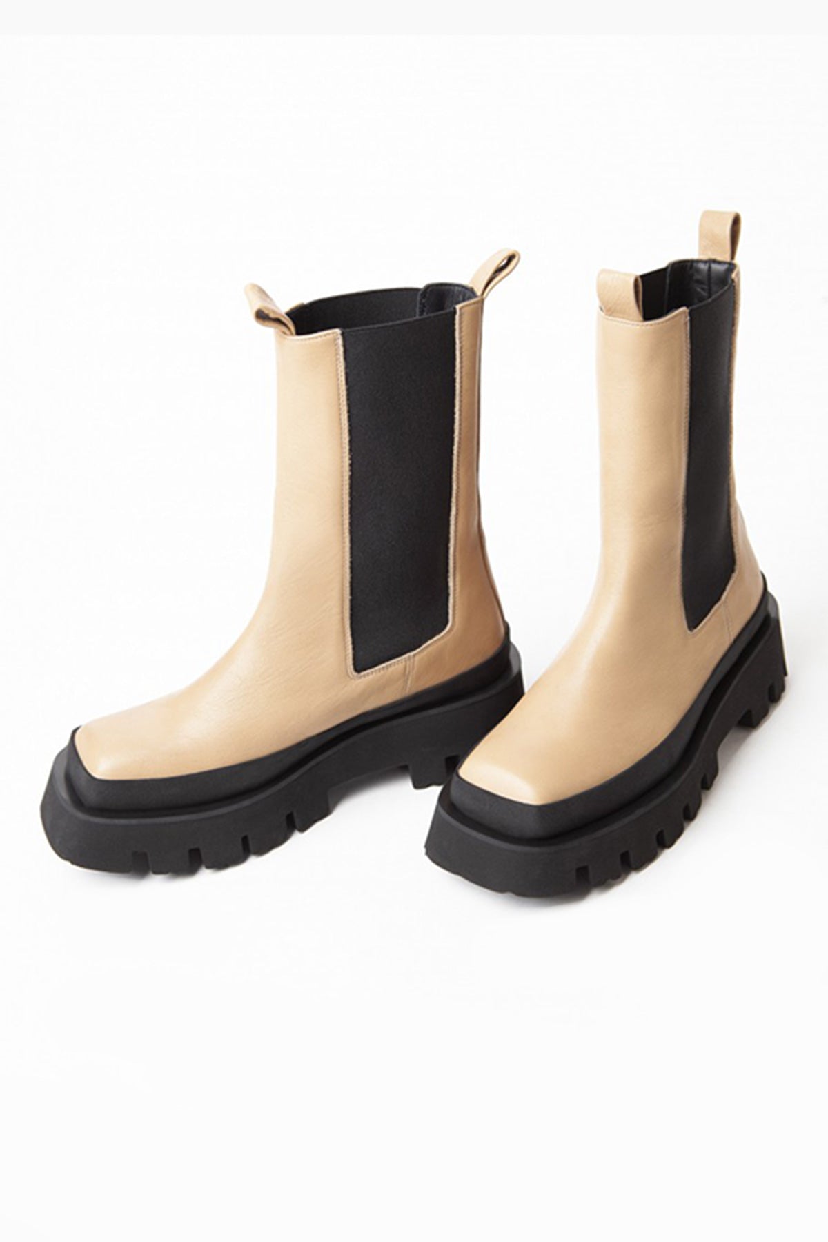 Paloma Barcelo Catrine Lastikli Küt Burun Deri Bot-Libas Trendy Fashion Store