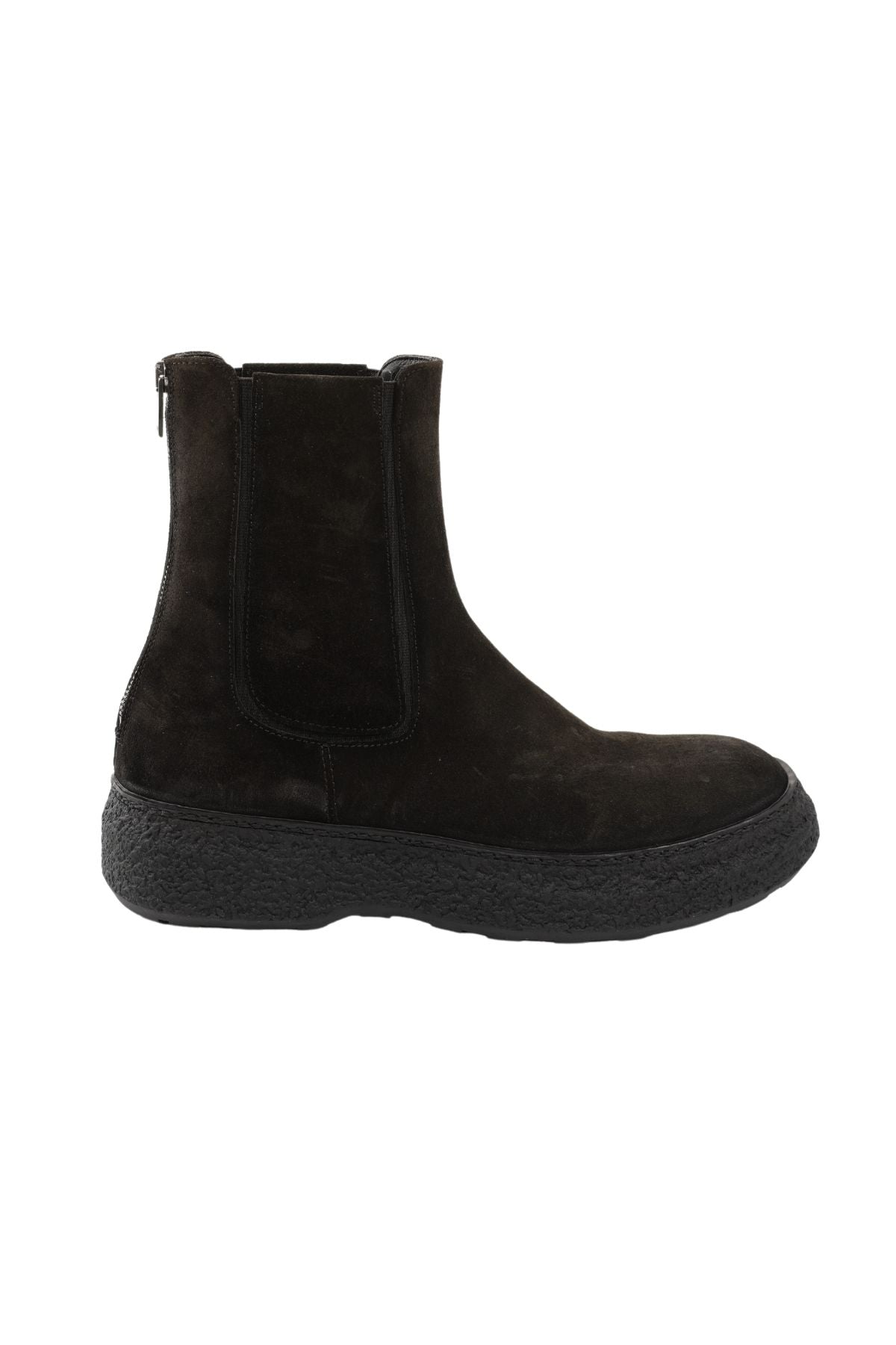 Pantanetti Lastikli Fermuarlı Süet Bot-Libas Trendy Fashion Store