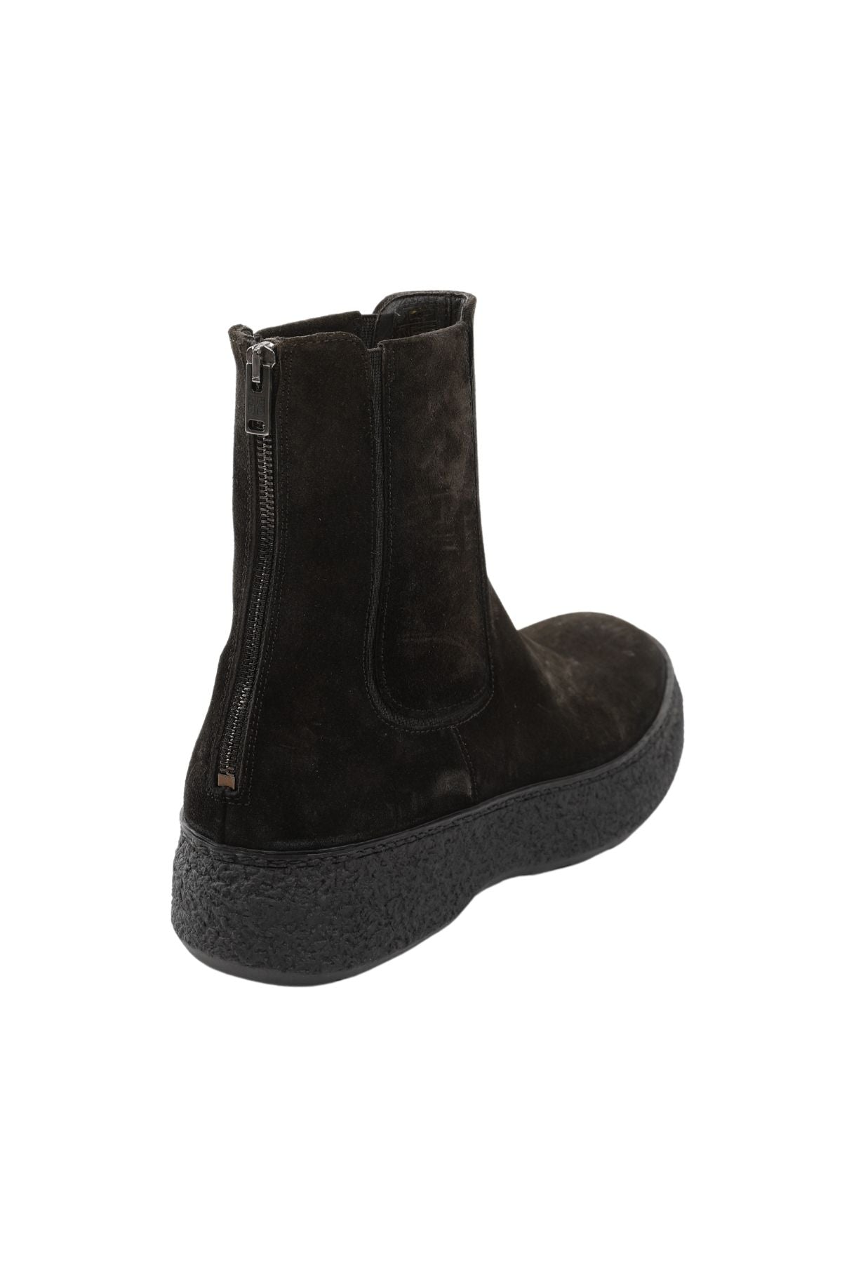 Pantanetti Lastikli Fermuarlı Süet Bot-Libas Trendy Fashion Store