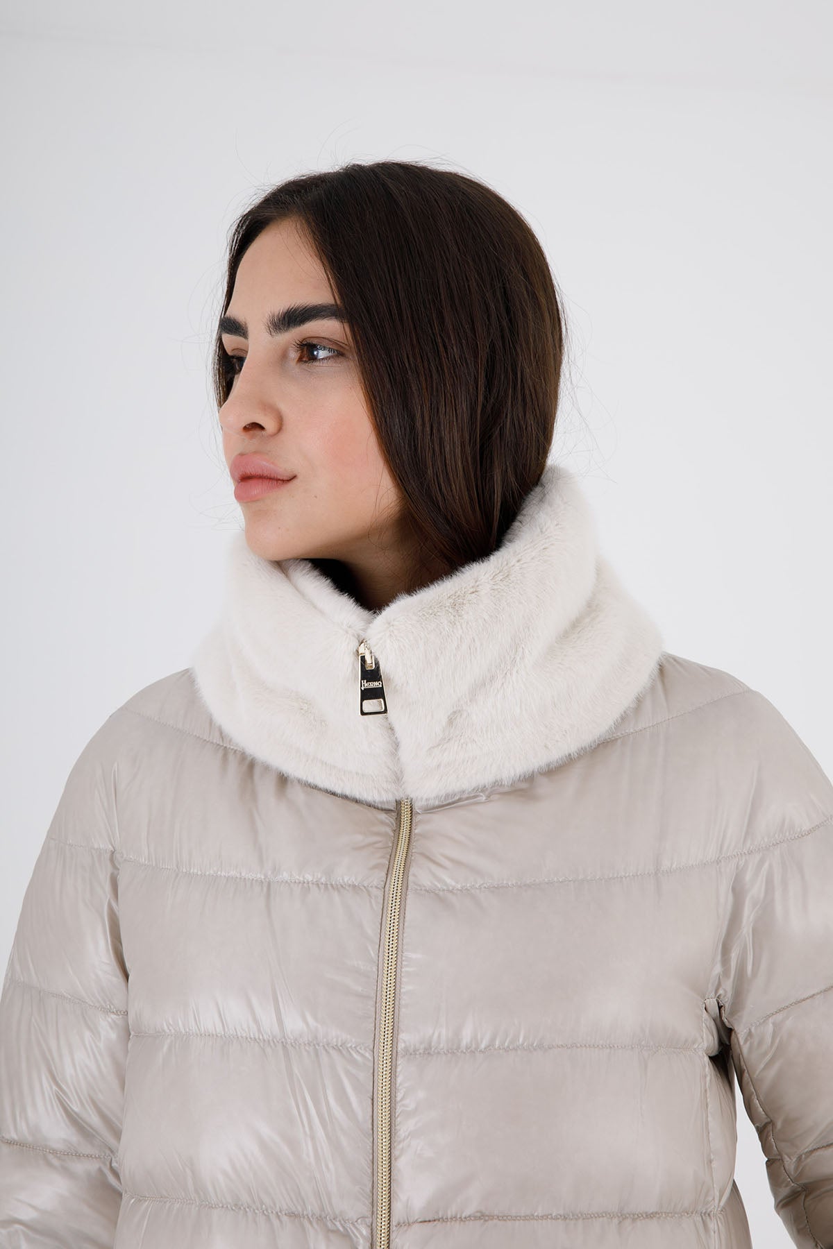 Herno Kürk Detaylı Puffer Mont-Libas Trendy Fashion Store
