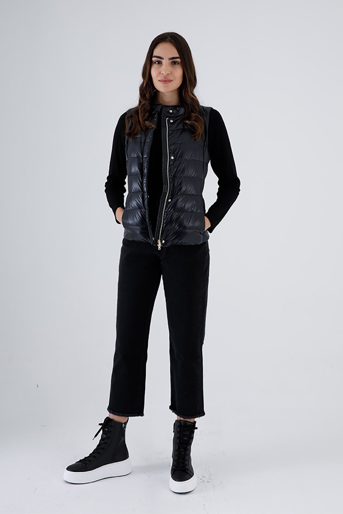 Herno Guilia Puffer Slim Fit Yelek-Libas Trendy Fashion Store