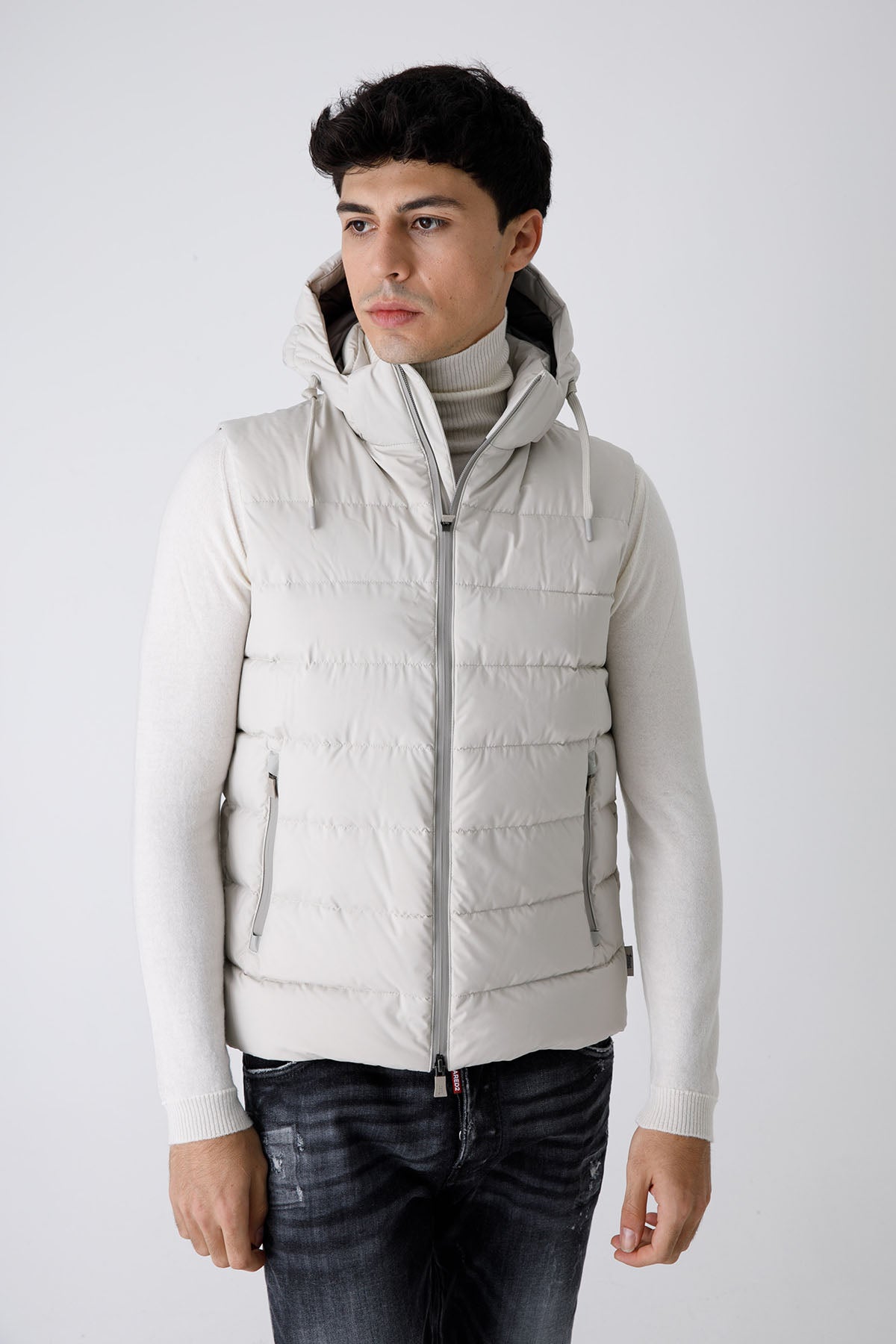 Herno Laminar Kapüşonlu Puffer Yelek-Libas Trendy Fashion Store