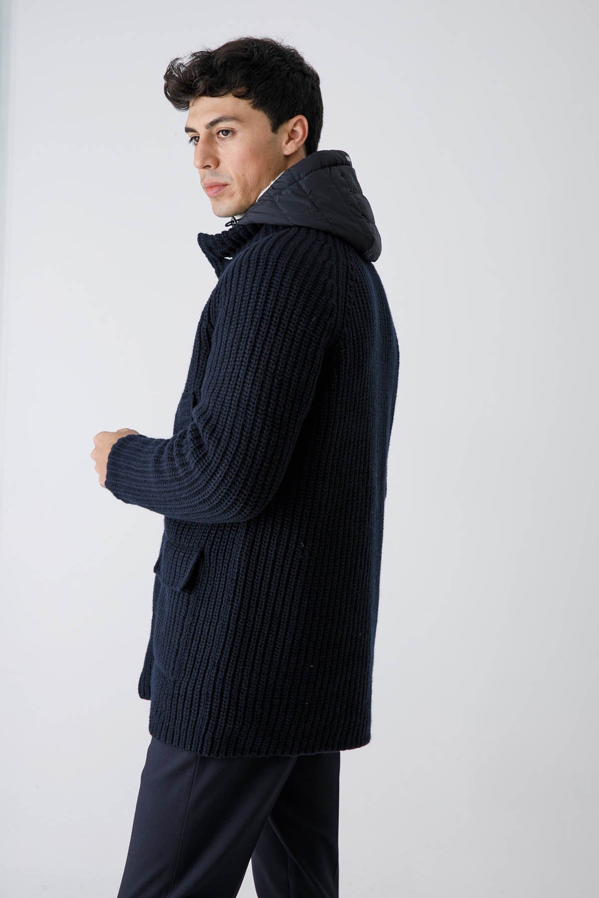 Herno Demont İçi Yelekli Örgü Yün Ceket-Libas Trendy Fashion Store