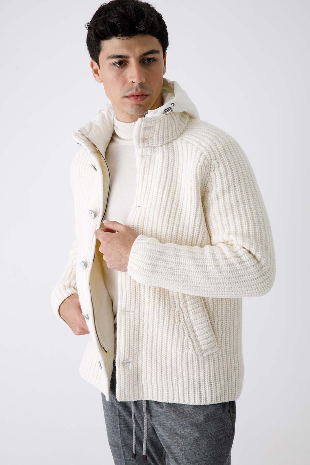 Herno Demonte İç Yelekli Örgü Yün Ceket-Libas Trendy Fashion Store