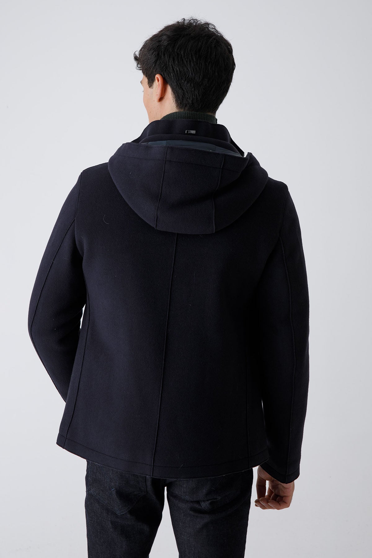 Herno Kapüşonlu Dolgulu Yün Kaban-Libas Trendy Fashion Store