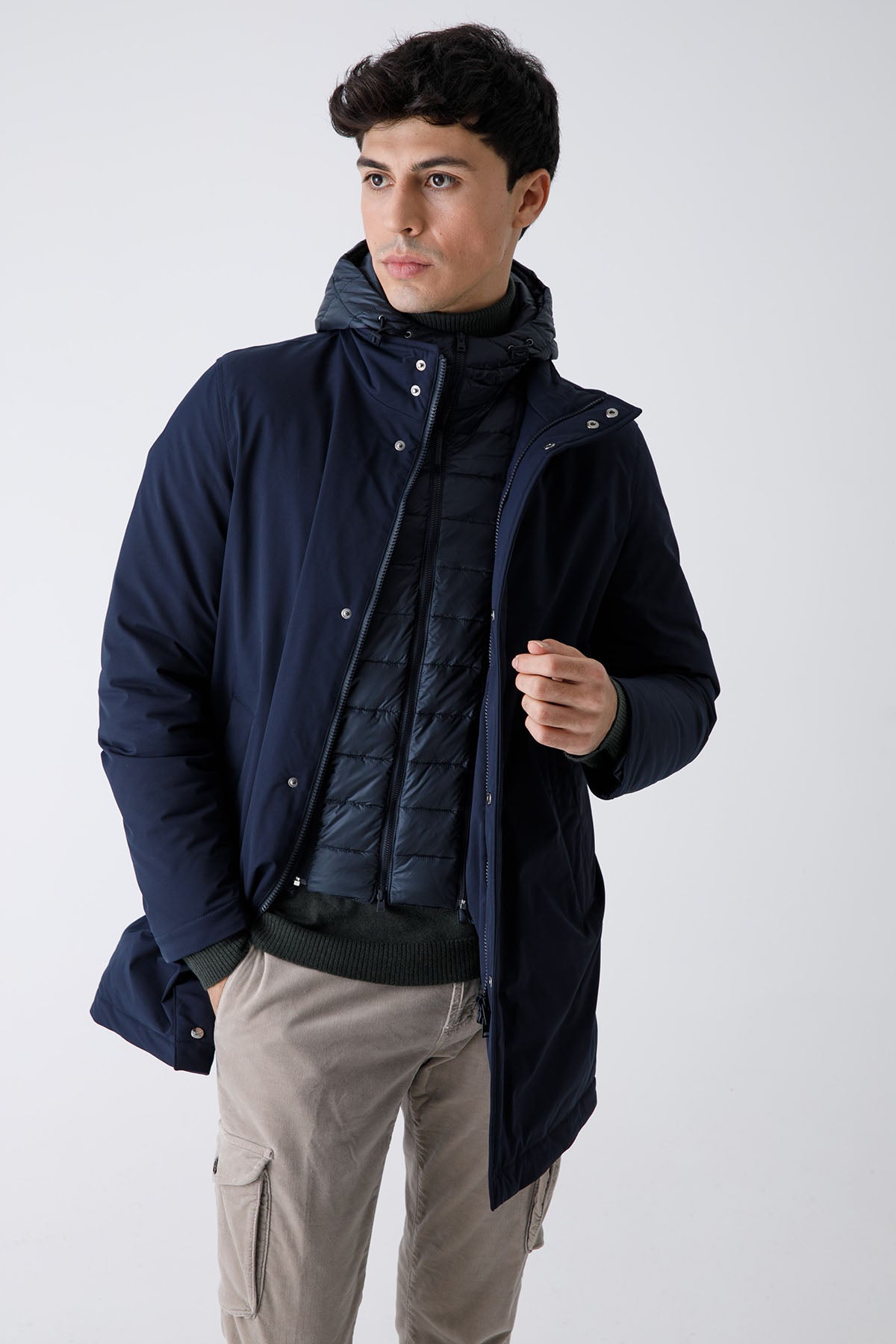 Herno Demonte İç Yelekli Kaban-Libas Trendy Fashion Store