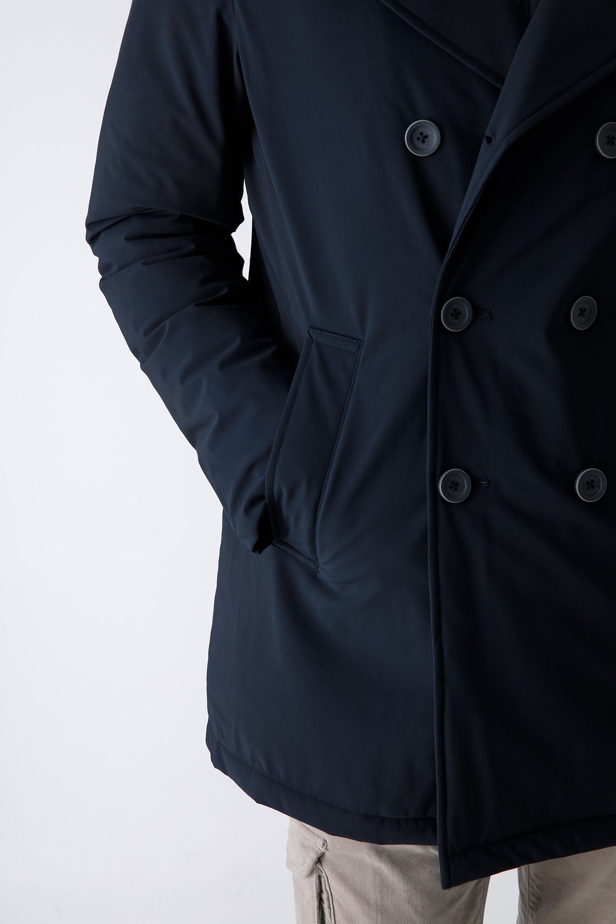 Herno Demonte İç Yelekli Kruvaze Kaban-Libas Trendy Fashion Store