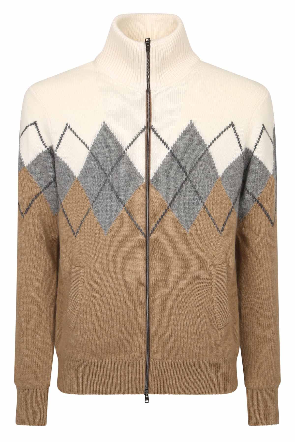 Herno Fermuarlı Yün Triko Ceket-Libas Trendy Fashion Store