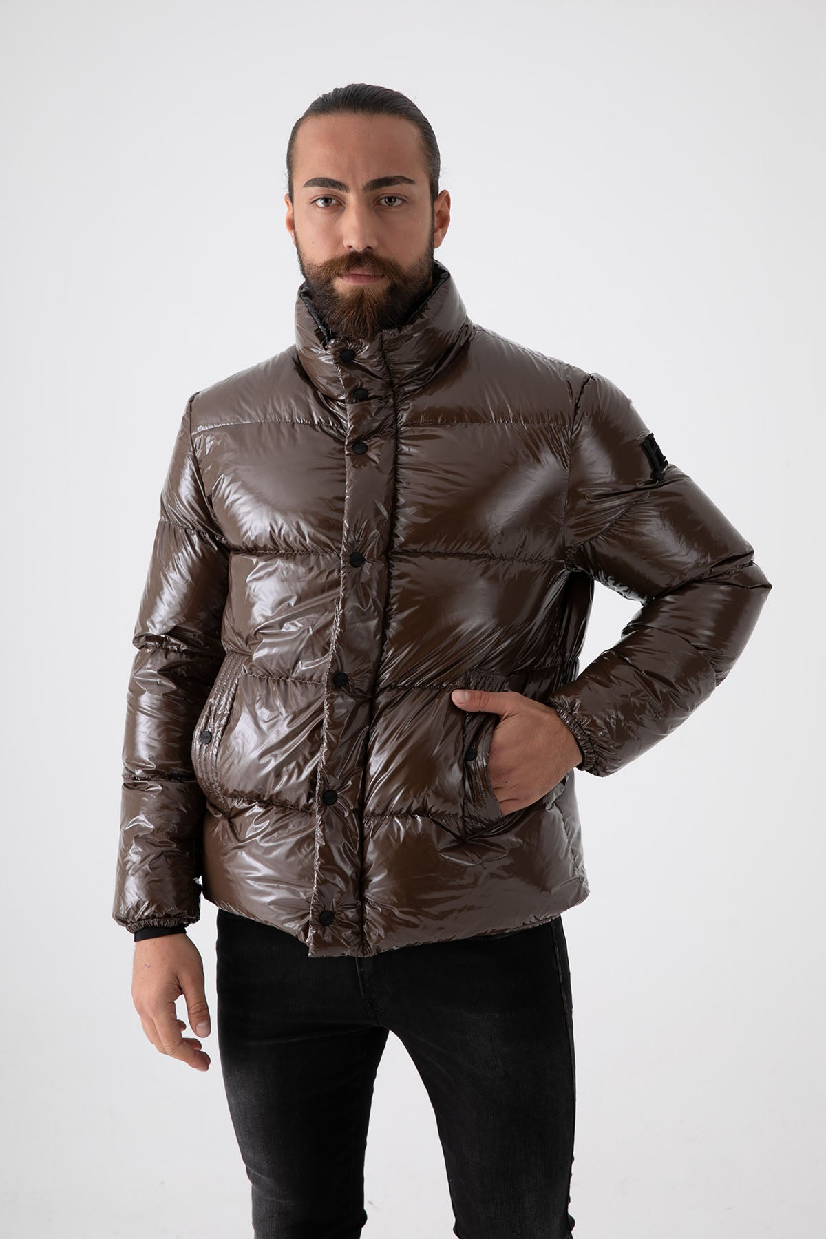 Herno Parlak Puffer Mont-Libas Trendy Fashion Store