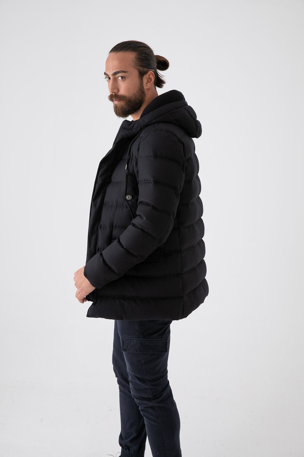 Herno Spor Cepli Kapüşonlu Kaban-Libas Trendy Fashion Store