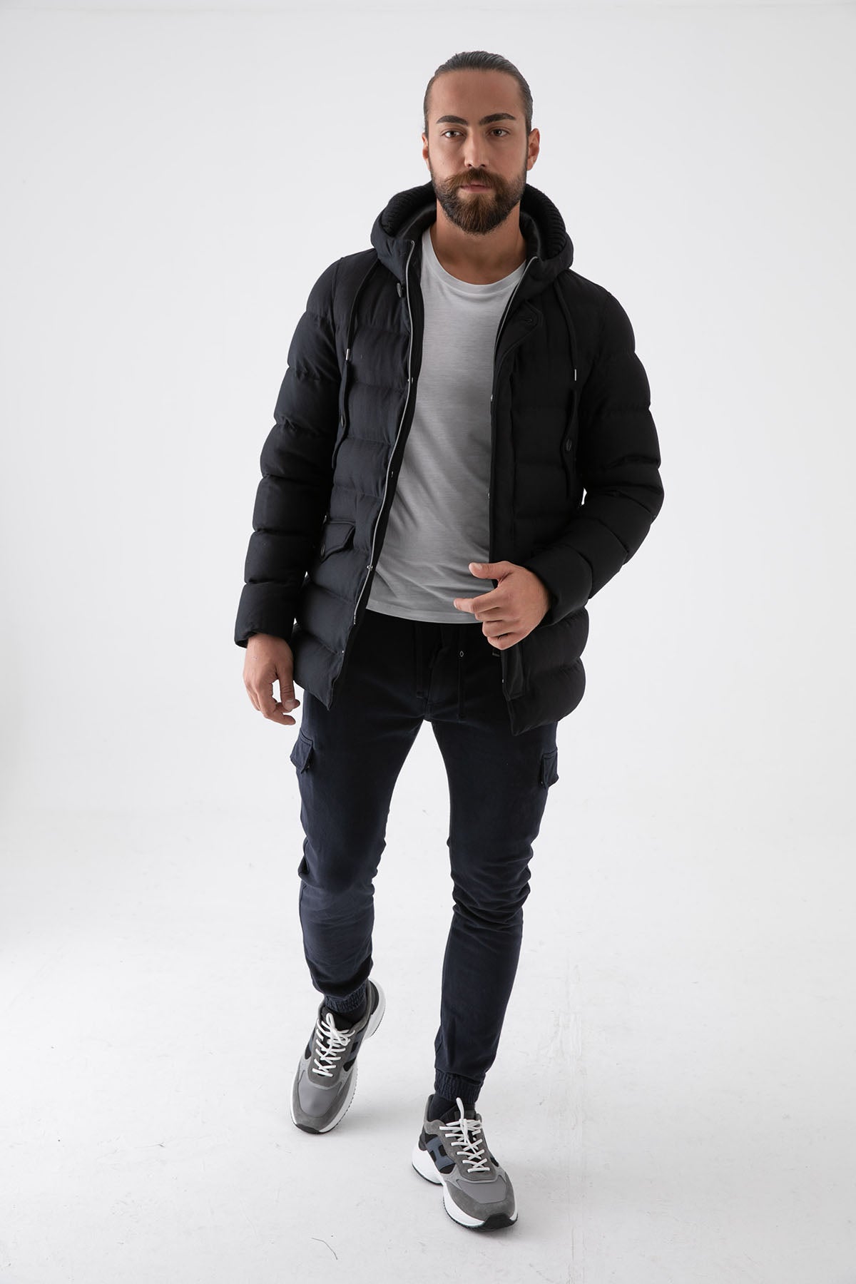 Herno Spor Cepli Kapüşonlu Kaban-Libas Trendy Fashion Store