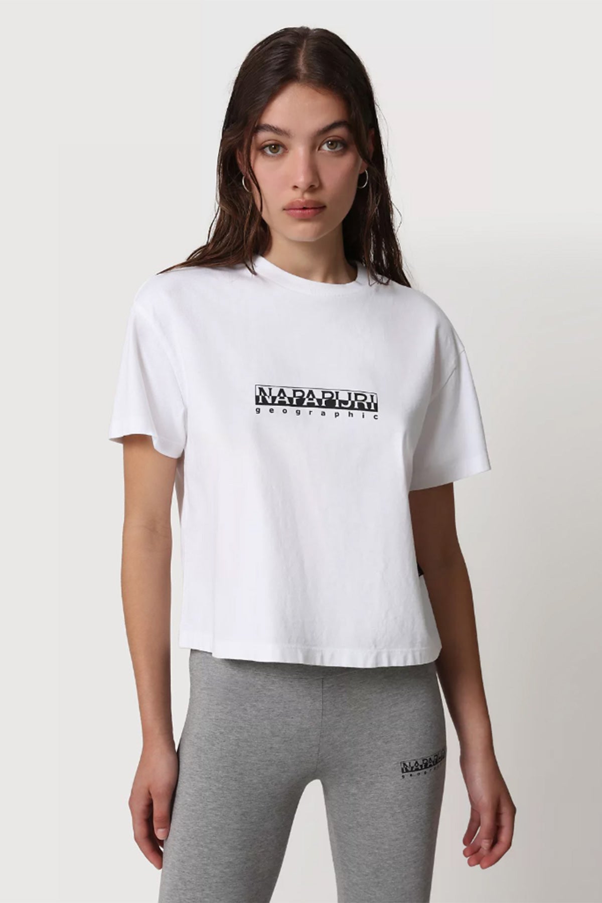 Napapijri Logolu Crop T-shirt-Libas Trendy Fashion Store