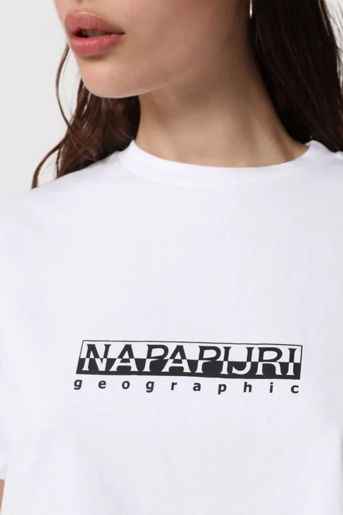 Napapijri Logolu Crop T-shirt-Libas Trendy Fashion Store