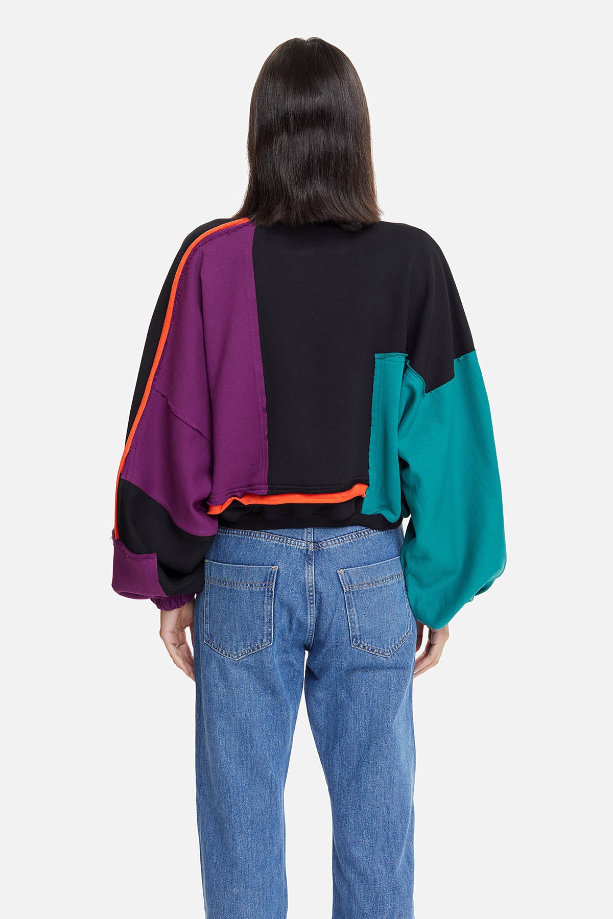 Les Benjamins Yarım Balıkçı Yaka Geniş Kesim Sweatshirt-Libas Trendy Fashion Store