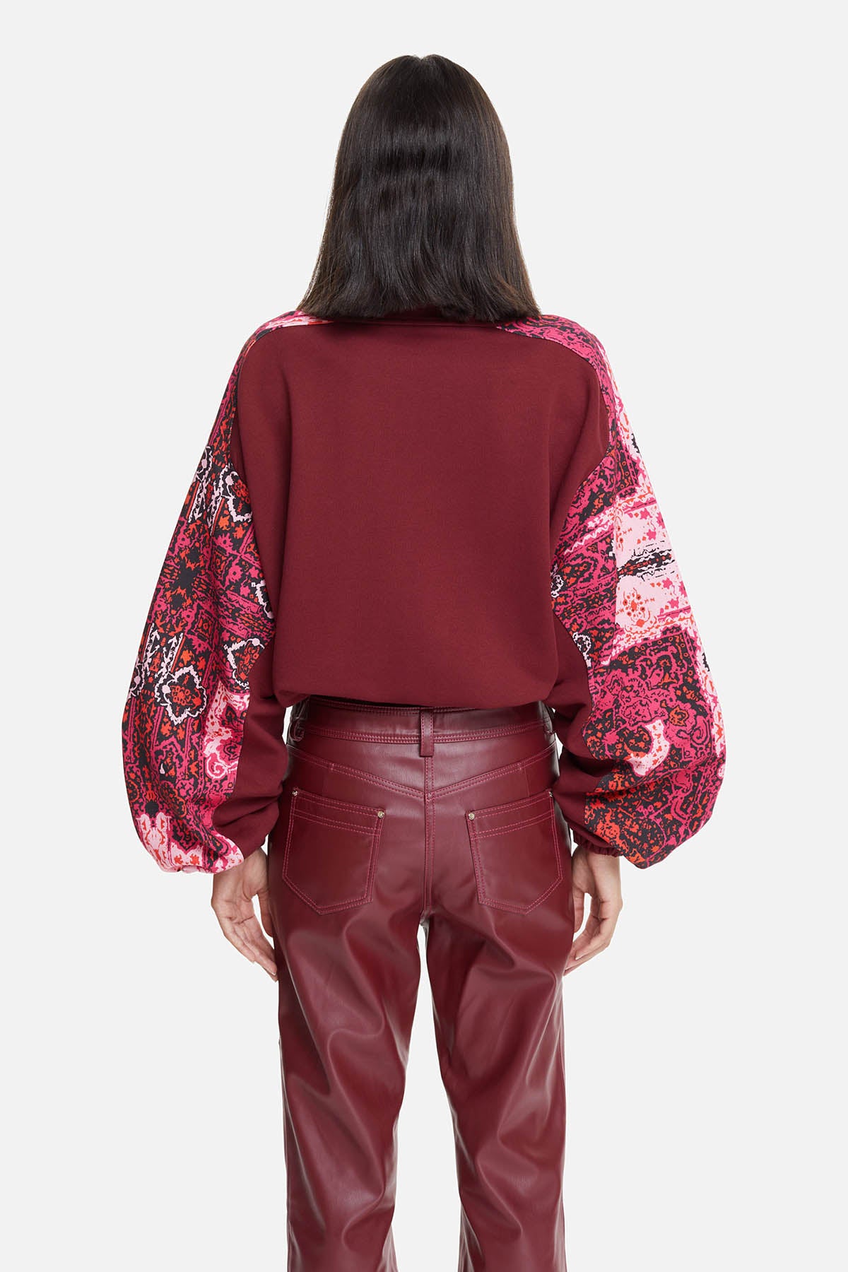 Les Benjamins Dik Yaka Geniş Kesim Sweatshirt-Libas Trendy Fashion Store