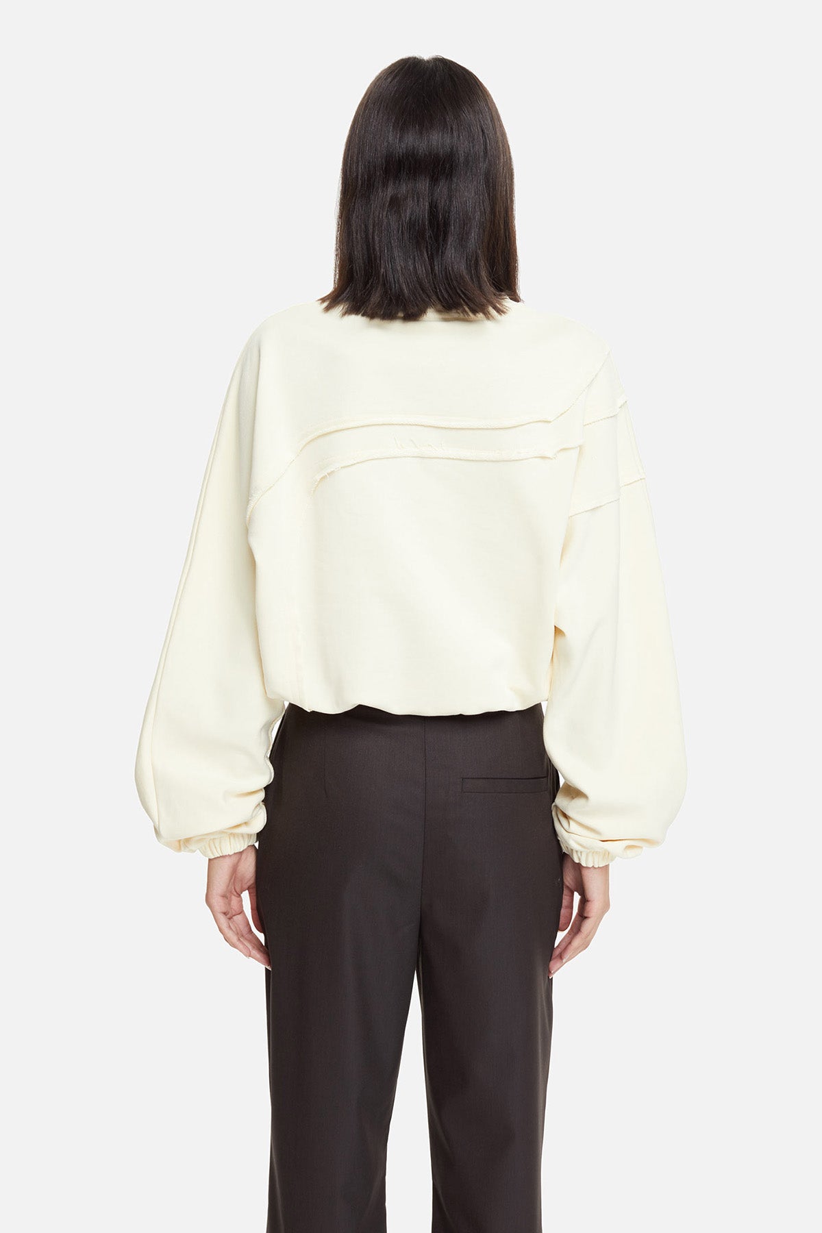 Les Benjamins Büzgülü Geniş Kesim Oversize Sweatshirt-Libas Trendy Fashion Store