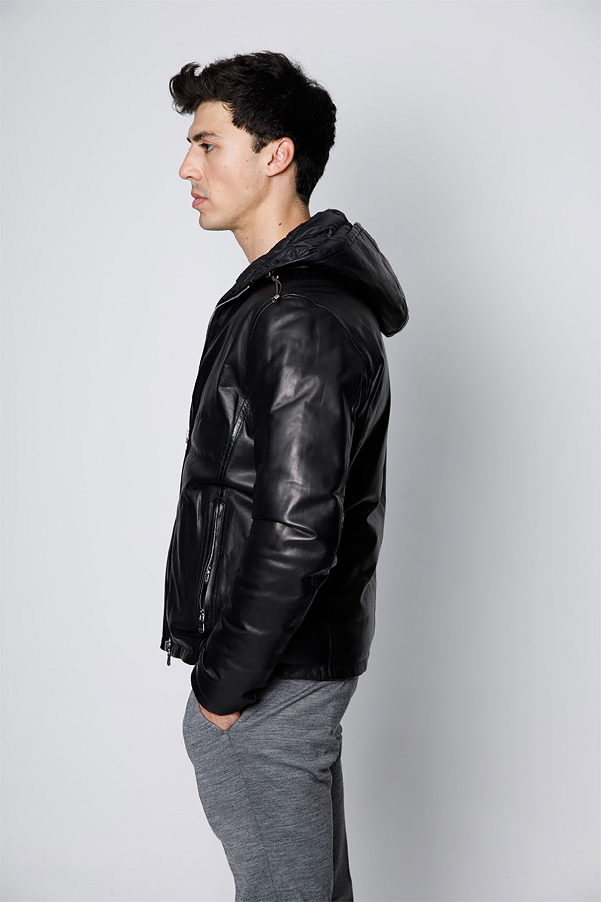 Fradi Darius Çift Taraflı Dolgulu Deri Ceket-Libas Trendy Fashion Store